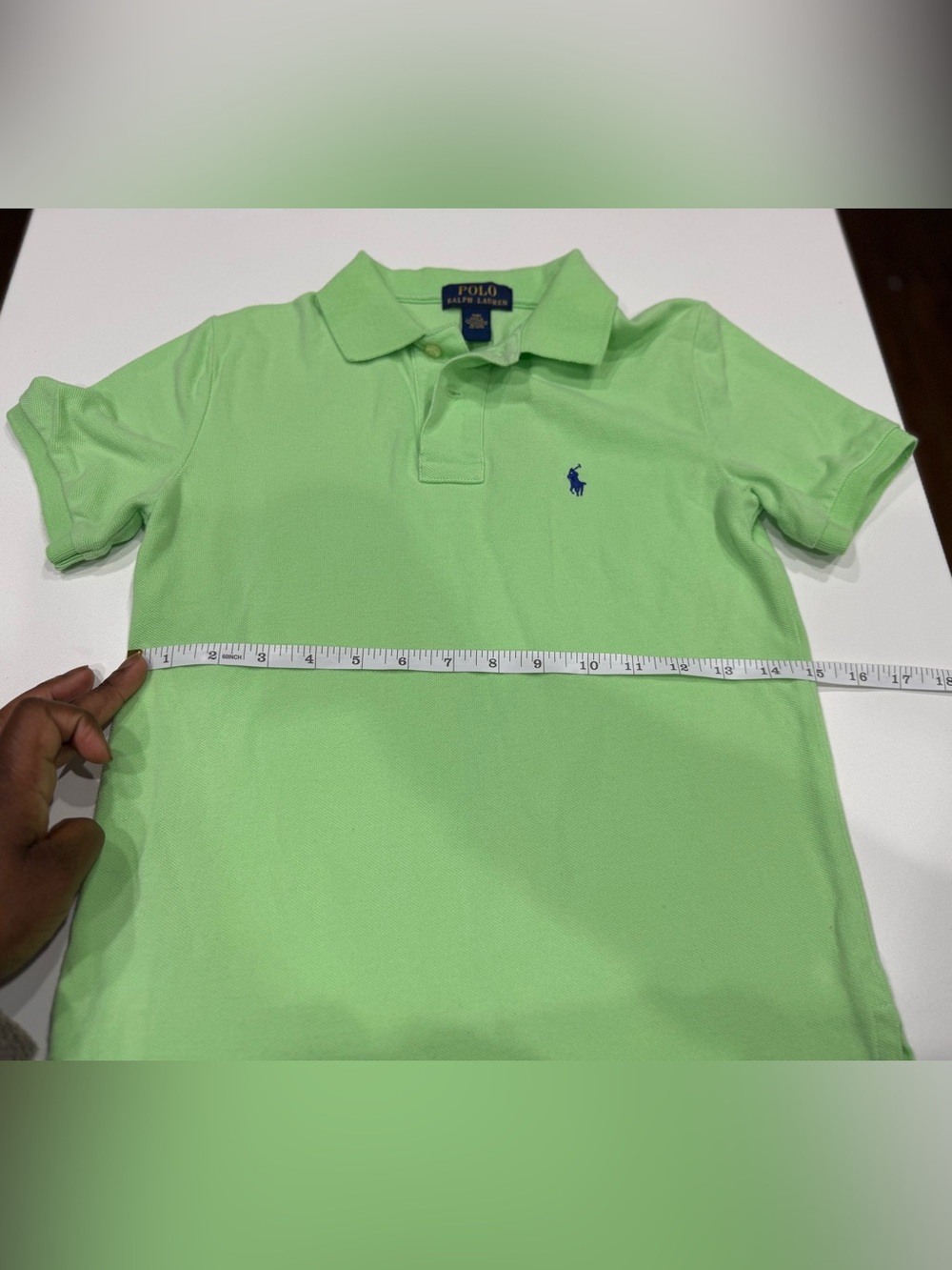 Polo by Ralph Lauren Classic Fit Boys Mint/ lime Green Polo Shirt small (8) - Picture 5 of 5